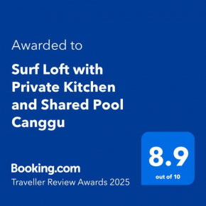 Surf Loft with Private Kitchen and Shared Pool Canggu